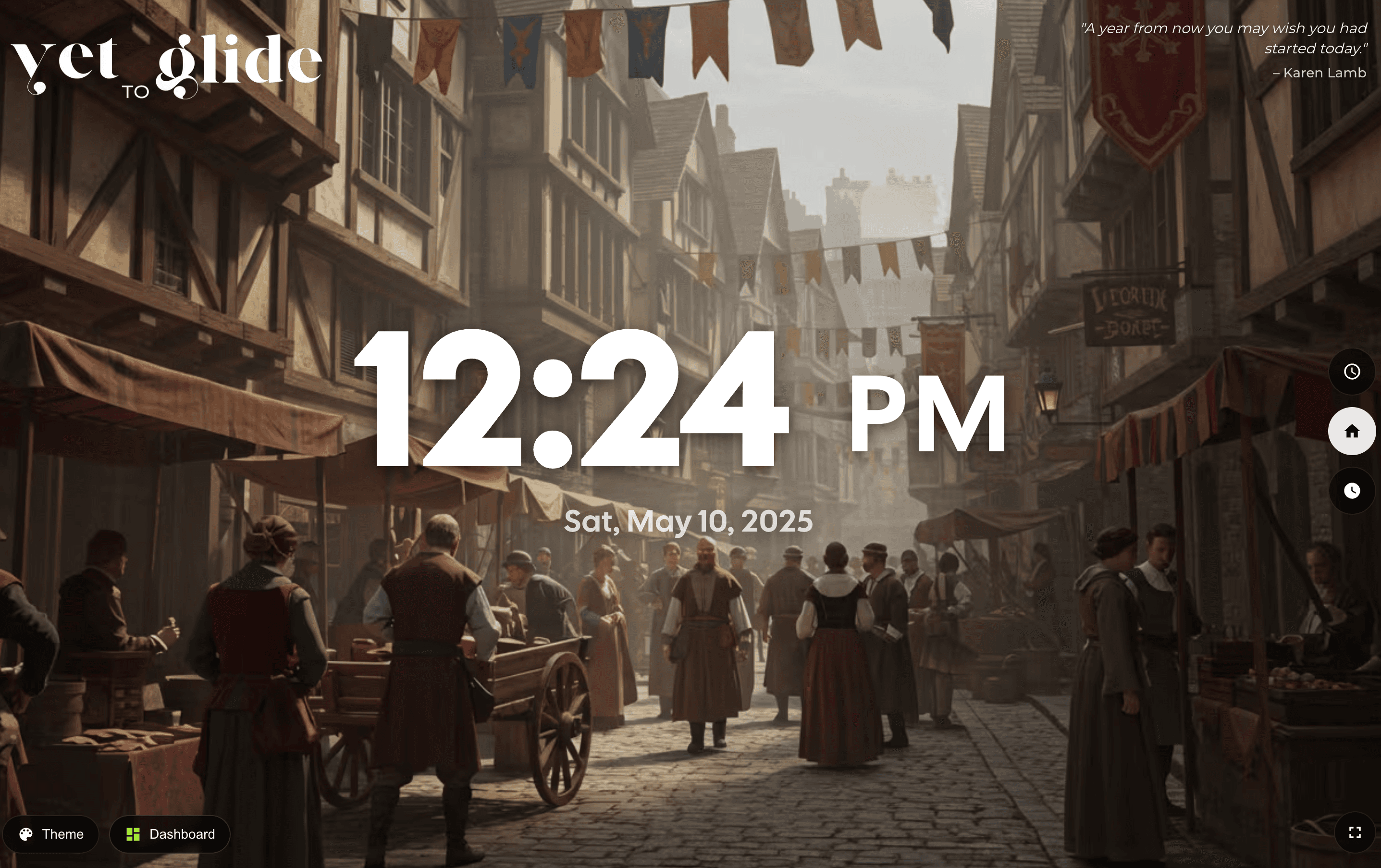 Yet To Glide Home Screen